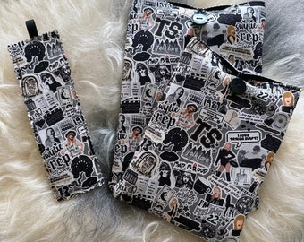 TAYLOR SWIFT - Fabric Book Sleeve - Bookmark - Bookish Gifts |  Kindle Sleeve | Reader Gifts