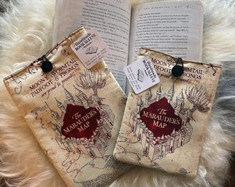 Marauder's Map - HARRY POTTER - Fabric Book - Kindle Sleeve
