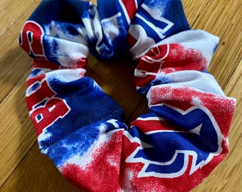 Tie dye Buffalo Bills scrunchie / bills mafia - cotton