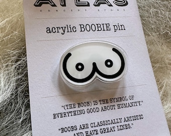 BOOBIE - acrylic pin