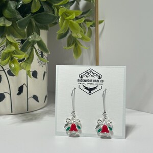 Silver Colorful Bell Earrings