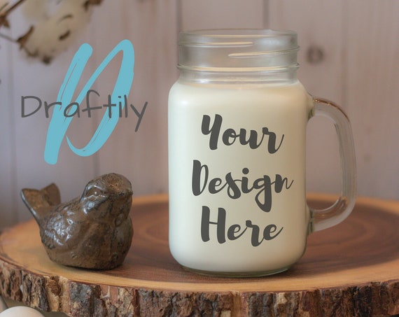 Glass Mason Jar Mug Mockup Dollar Tree Mug Coffee