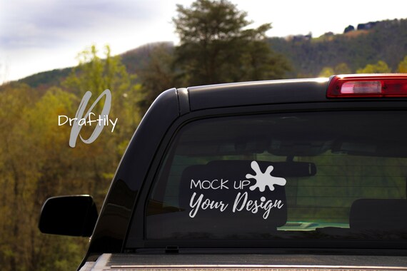 Download Free Window Decal Mockup Mock Up Truck Car Suv Rear (PSD) - Free 784220+ Design PSD Mockup T ...