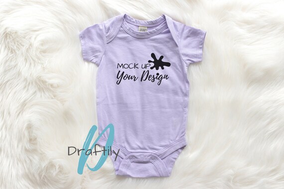 Kavio Bodysuit Mockup Photo Lavender Purple Flat Lay Styled Kavio Bodysuit Mockup Photo Lavender Purple Flat Lay Styled