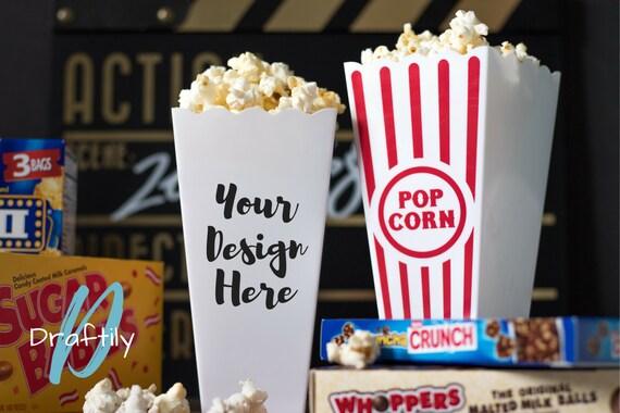 Download Small Popcorn Bucket Mock Up Dollar Tree Popcorn Container Etsy