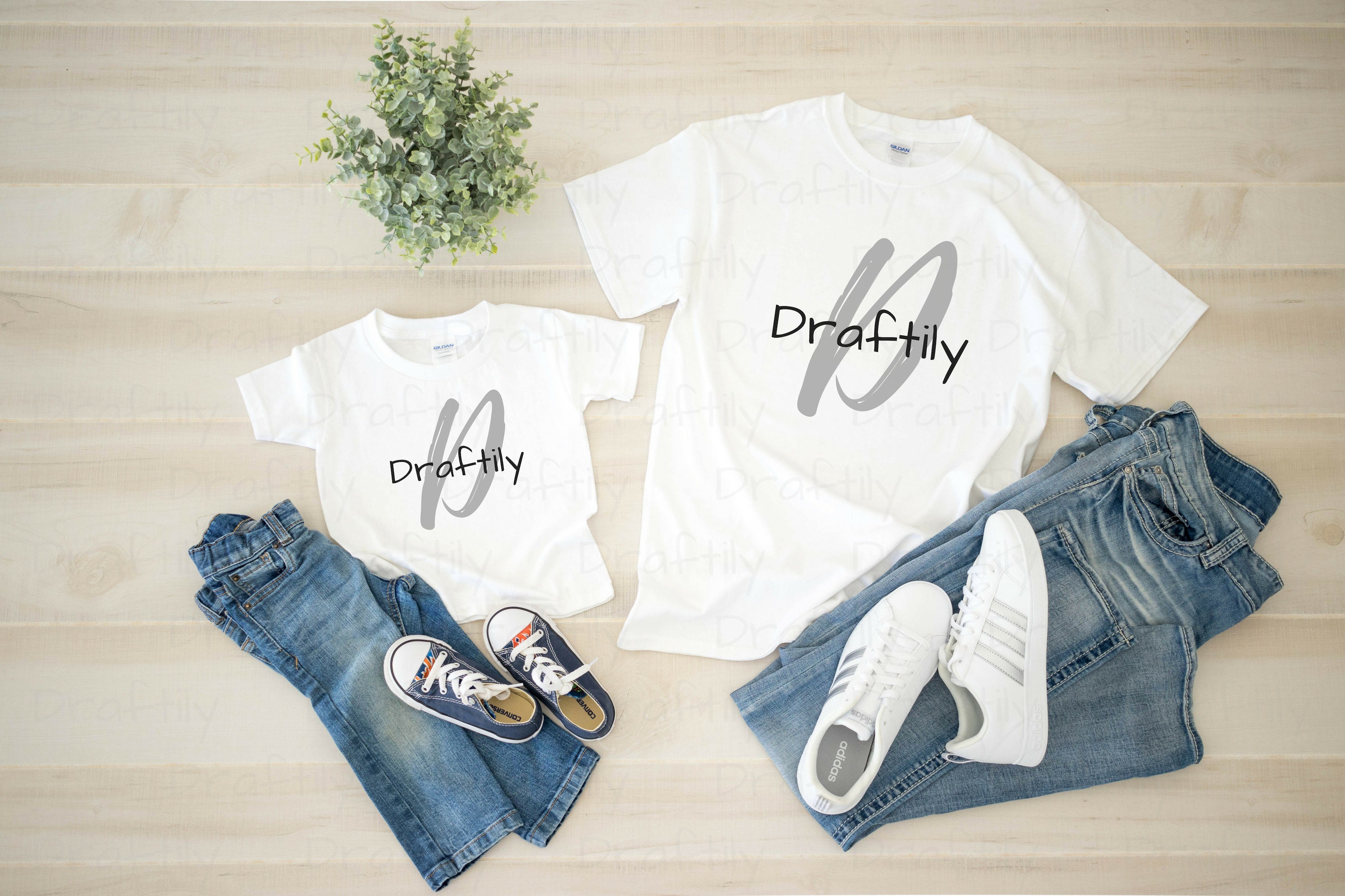 Gildan G500 T-Shirt Mockup | White
