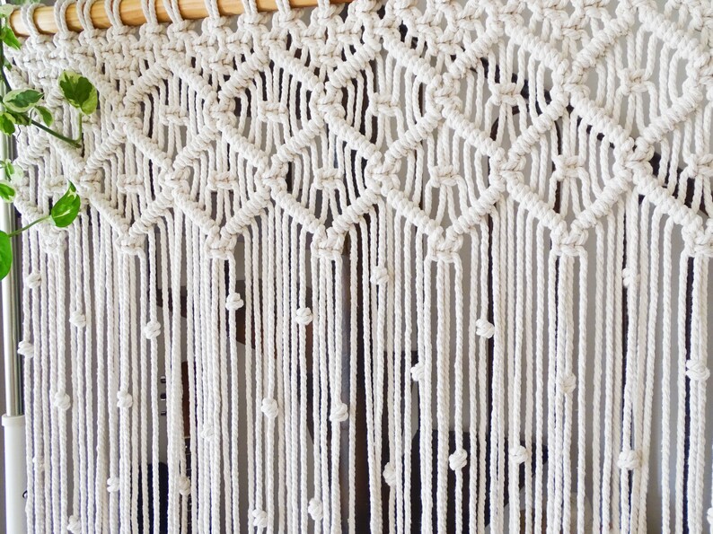 Makramee Vorhang Makramee Tür hängen Fenster Vorhang Etsy