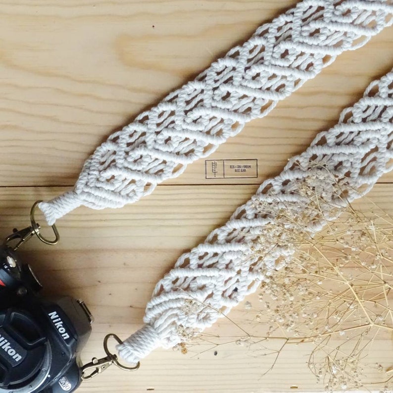 Macrame Camera Strap. Woven Reflex DSLR Camera Strap. Boho Etsy