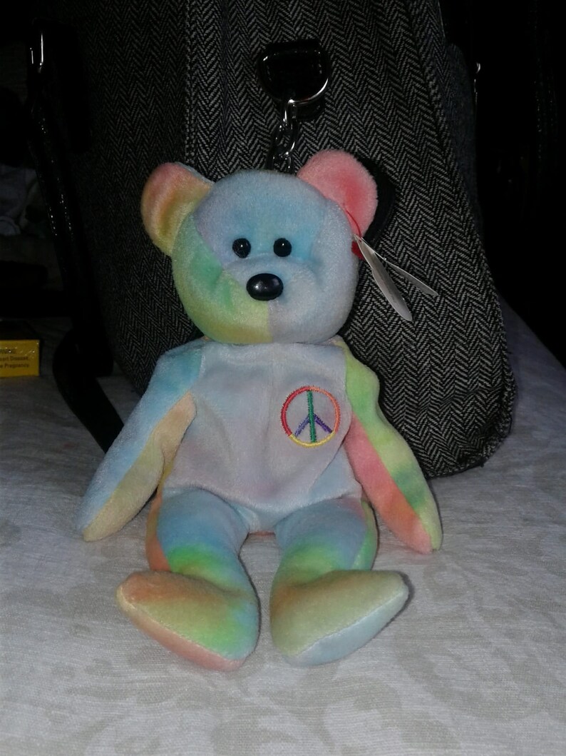 rare peace beanie baby