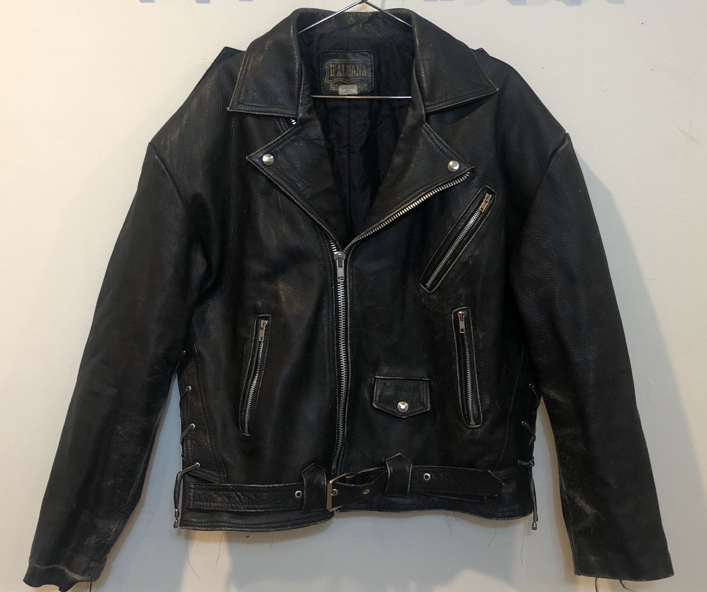 Harley Davidson Embroidered Leather Jacket - Etsy