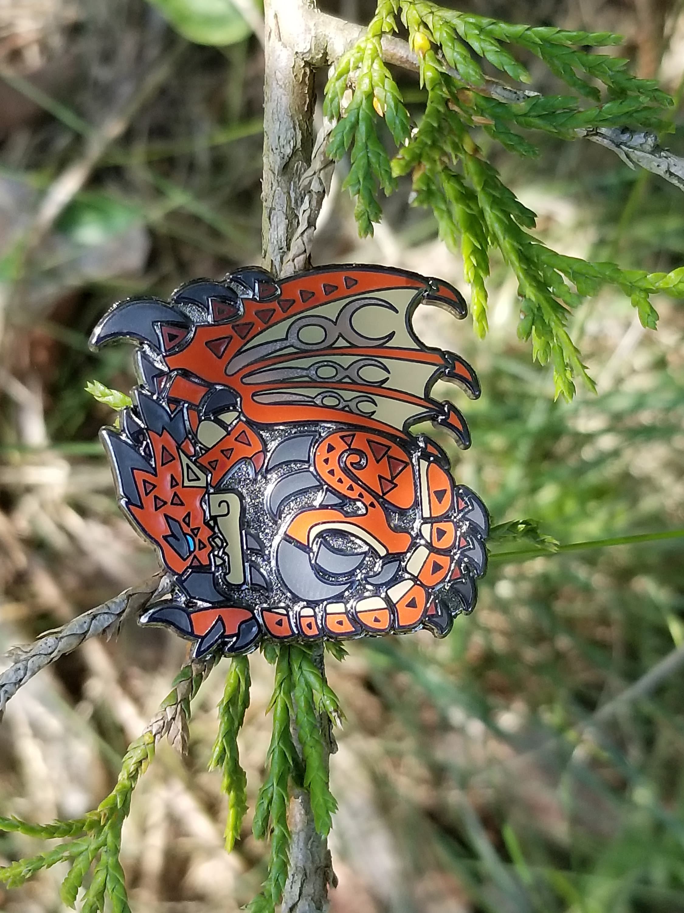 Rathalos Dragon Enamel Pin