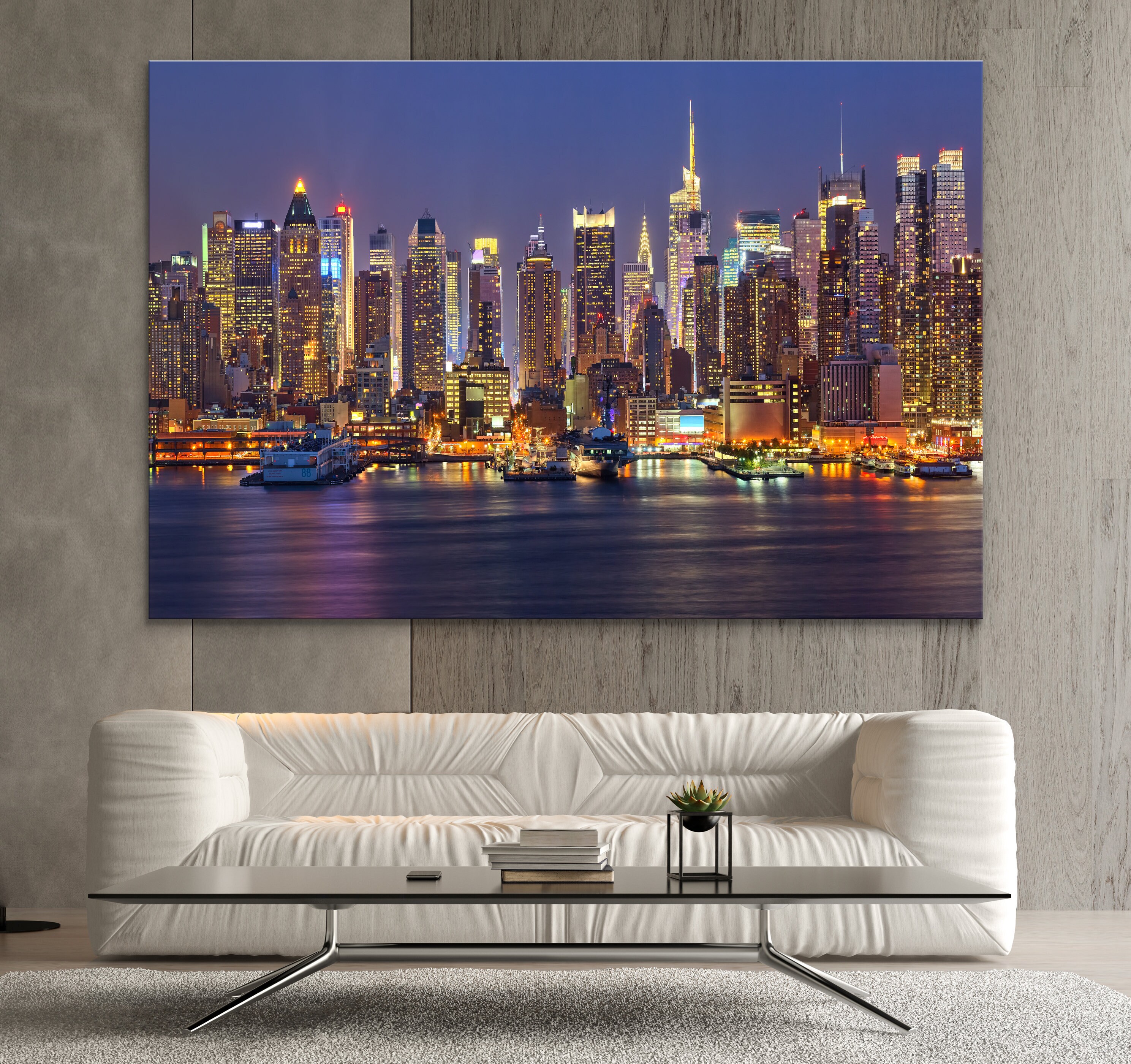 Manhattan Wall Art New York City Decor Canvas Wall Art Etsy