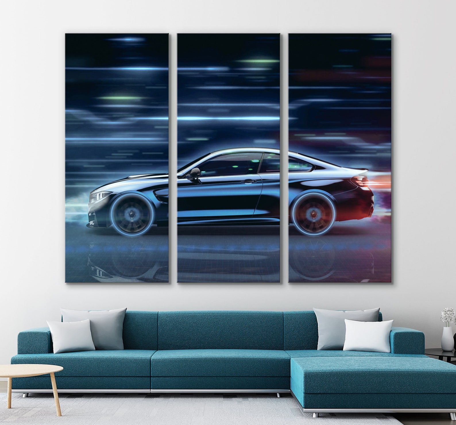 Sports Car Luxury Stylish Car Decor Framed Wall Art Etsy
