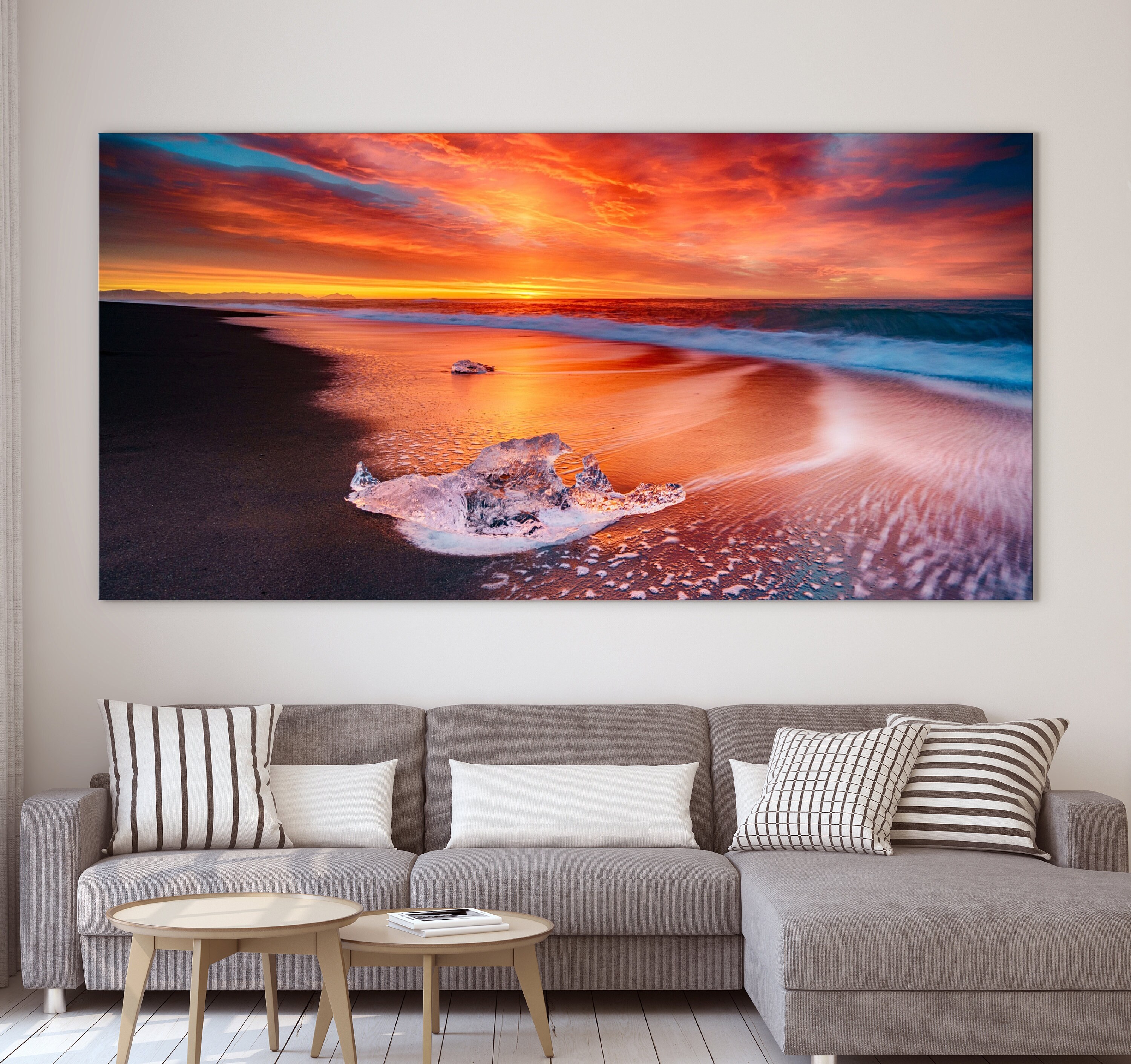 Beautiful Sunrise Sunrise Poster Beach Decor Landscape Etsy