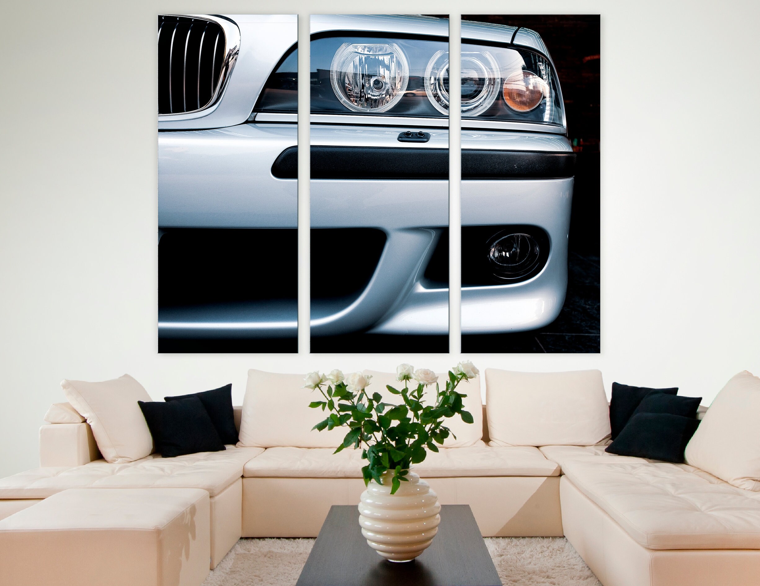 BMW WALL ART Car Decor Extra Large Canvas Wall Art Car Etsy