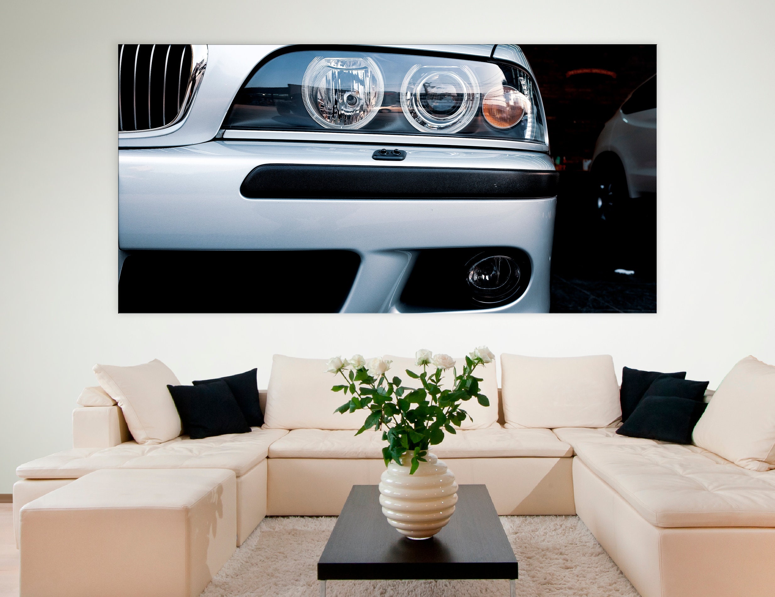 BMW WALL ART Car Decor Extra Large Canvas Wall Art Car Etsy
