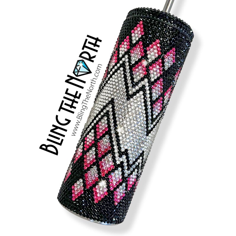 FUNHOUSE MIRROR Rhinestone Pattern Template | SS16 4mm | 20oz Skinny ...