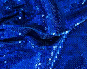 Flashy - Full coverage sequin stretch fabric - Multiple Colors - Fabric by the Yard - Sequin Fabric By The Yard