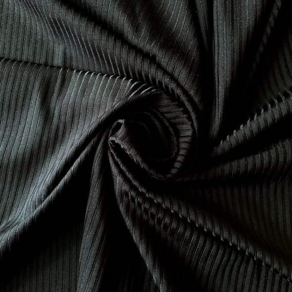 Recycled Ribbed Jersey Knit Fabric - Jersey Lomellina Renew Folk - Econyl Rib Knit Jersey Fabric For Swimwear