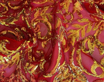 Sophisticated -  Sequin Stretch Fabric - Multiple Colors - Sequin Fabric by the Yard - Full Coverage Sequin