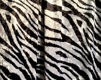 Animal Print Velvet - Cheetah Print Velvet Fabric - Zebra Print Velvet Fabric -  Velvet Animal Print Fabric by the Yard - Fabric By The Yard