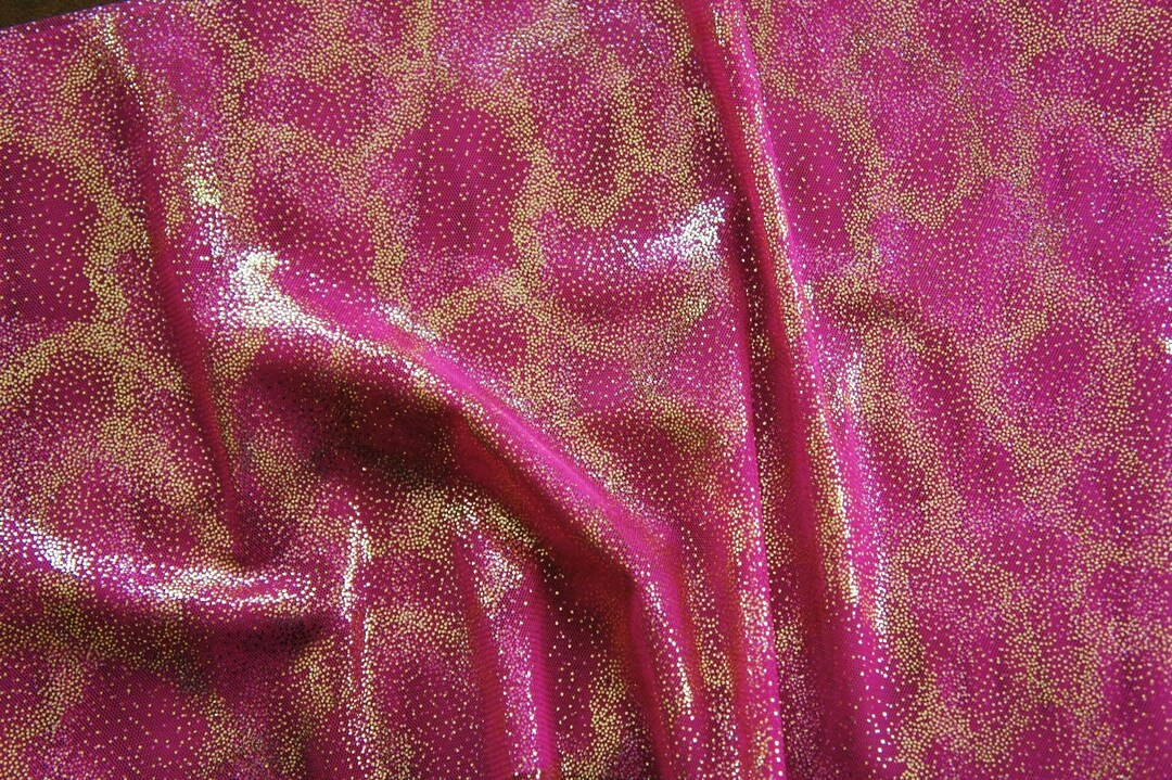 Metallic Foil Mesh With Flocking Fabric by the Yard Fairydust Mesh