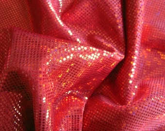 Shattered Glass Hologram Stretch Fabric - Multiple Colors - By the Yard