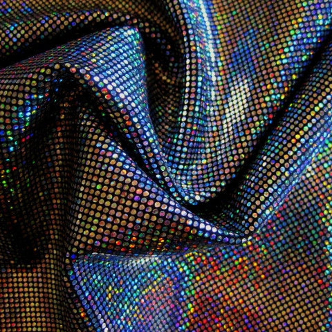 Digital Hologram - Stretch Fabric With Hologram Foil - by