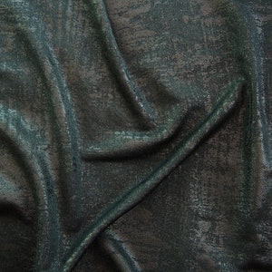 Defender Distressed Metallic Spandex Fabric - Metallic Knit Stretch Fabric - Fabric By The Yard - Stretch Fabric By The Yard