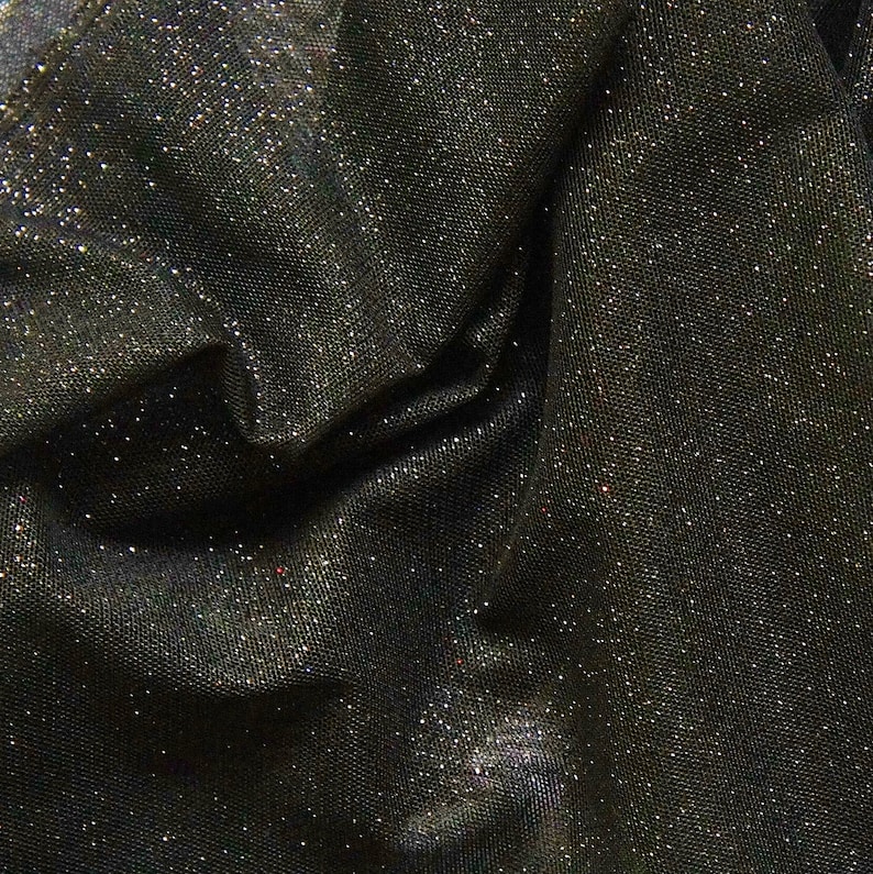Glitter Mesh Fabric by the Yard Enchanted Mesh Glitter Etsy