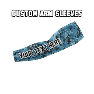 Custom Arm Sleeve, Personalized Arm Sleeve, Digital Camo Arm Sleeve, Compression Arm Sleeve, Adult and Youth sizes
