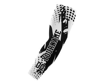 Custom Arm Sleeve, Personalized Arm Sleeve, Compression Arm Sleeve (Youth and Adult Sizes Available)