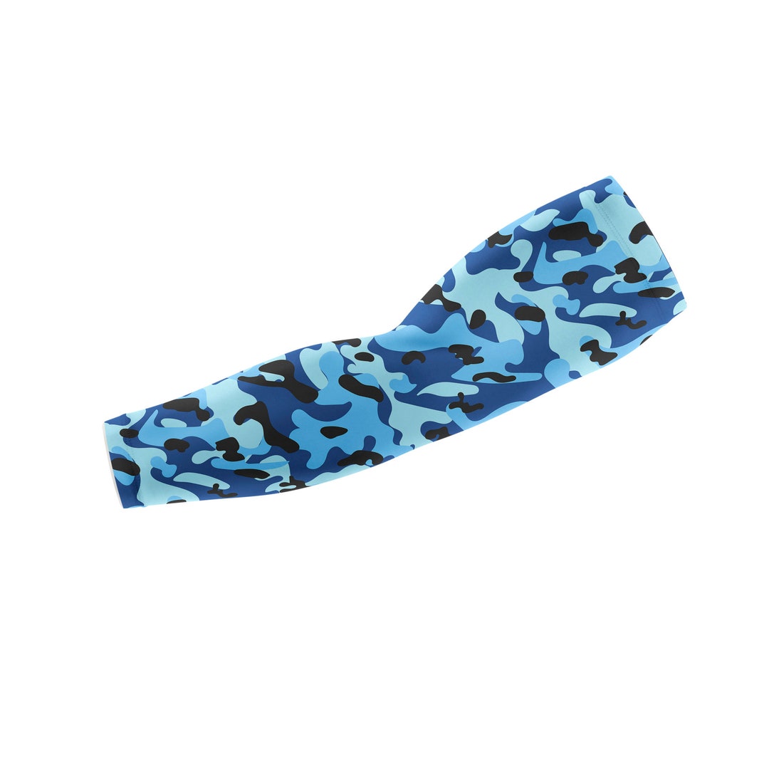 Blue Camo Arm Sleeve, Custom Arm Sleeve, Personalized Arm Sleeve