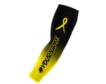 Bone Cancer Awareness Sleeve, Childhood Cancer Sleeve, Personalized Text and Colors, Adult & Youth Sizes