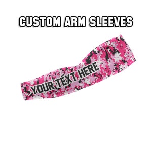 Custom Arm Sleeve, Personalized Arm Sleeve, Digital Camo Arm Sleeve, Compression Arm Sleeve, Adult and Youth sizes