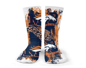 Custom Team Socks, Personalized Socks, Adult and Youth Sizes, Add Your Mascot, Team Name and Colors