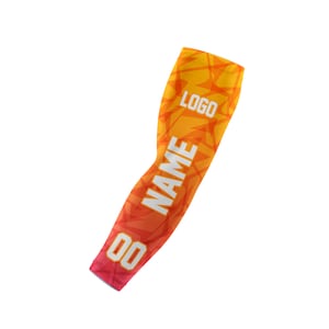 Sunset Heat Arm Sleeve, Custom Printed, Personalized Arm Sleeve, Compression Arm Sleeve, Youth and Adult Sizes, Group Rates Available