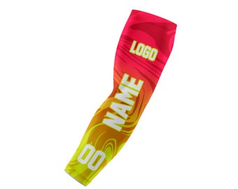 Sunset Swirl Arm Sleeve, Custom Printed Armband, Personalized Arm Sleeve, Sports Team Sleeve, Youth and Adult Sizes Available