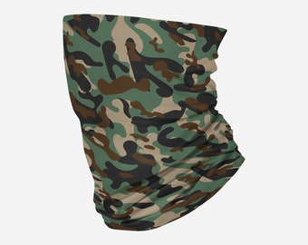 Camouflage Neck Gaiter, Camo Neck Gaiter, Army Camo Gaiter, Camo Face Mask, Camouflage Face Mask