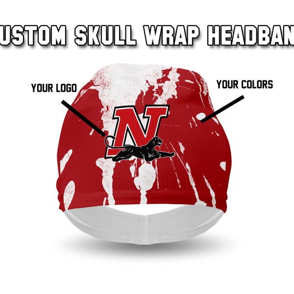 Custom Headband, Custom Skull Wrap, Personalized Headband, One Size Fits All