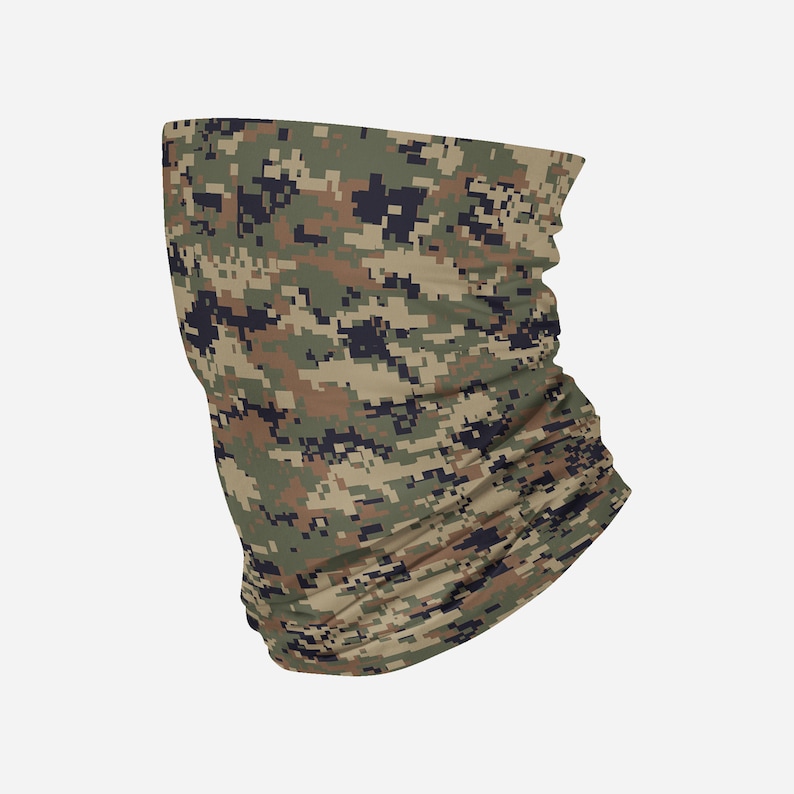 Army Digital Camo Neck Gaiter Face Mask Face Covering Scarf Etsy