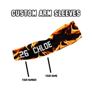 Custom Arm Sleeve, Personalized Arm Sleeve, Compression Arm Sleeve, Adult and Youth sizes