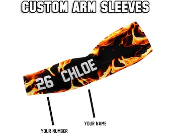 Custom Arm Sleeve, Personalized Arm Sleeve, Compression Arm Sleeve, Adult and Youth sizes