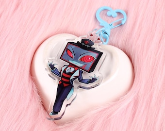 ハズビンホテルのヴォックスとアラスターのキーチェーンチャーム