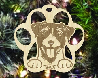 Jack Russell Ornament, Jack Russell Gift, Jack Russell Terrier, Ornaments, Ornament 2023, Ornaments Christmas, Pet Memorial, Jack Russel