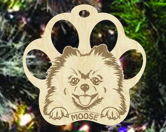 Pomeranian Christmas Ornament,  Pomeranian Gifts, Pomeranian, Ornaments, Ornaments Personalized, Ornament 2023, Ornaments Christmas, Pet