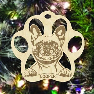 French Bulldog Ornament, French Bulldog Gift, Frenchie, Ornaments, Ornament 2024, Ornaments Christmas, Pet Memorial, Frenchie Mom, Pets