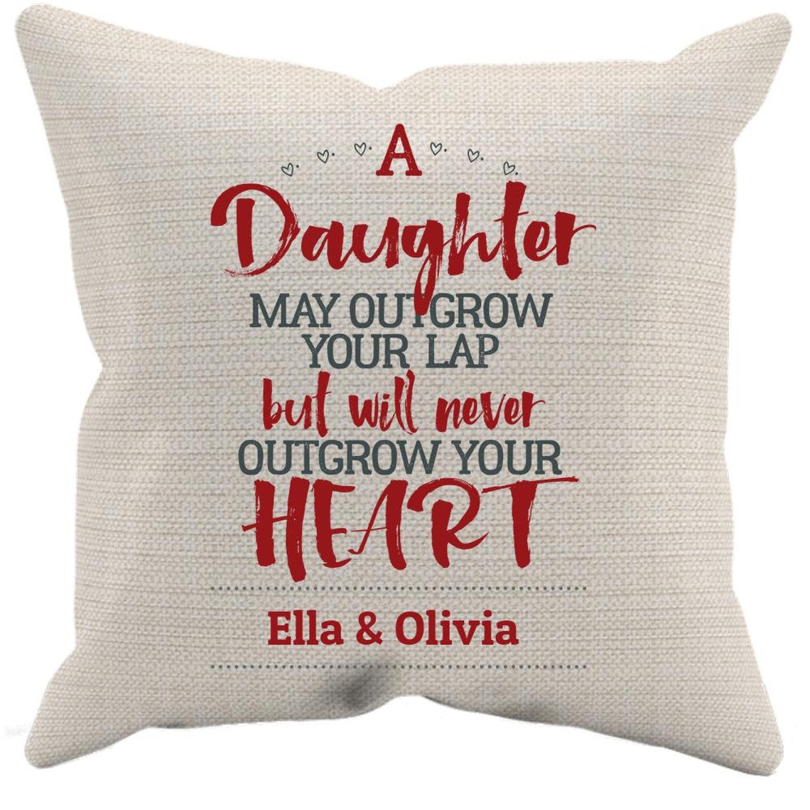 A Daughter May Outgrow Your Lap but Will Never Outgrow Your | Etsy