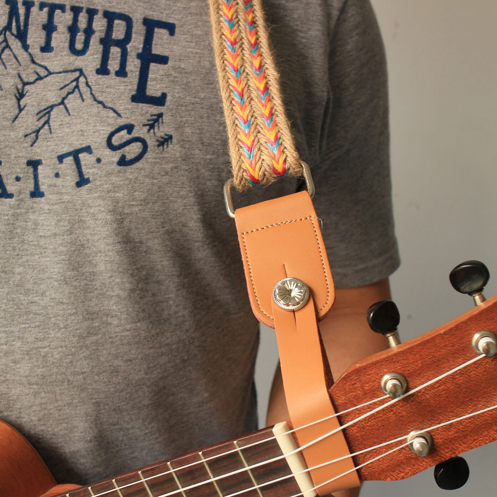Handmade Hemp Rope Ukulele Strap Litte Guitar Strap Birthday Etsy