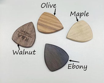 Personalized Guitar Picks, Wooden Guitar Picks With Engraving, Wooden Picks Custom, Gift For Guitarist, Graduation Gift Custom, Gift For Him